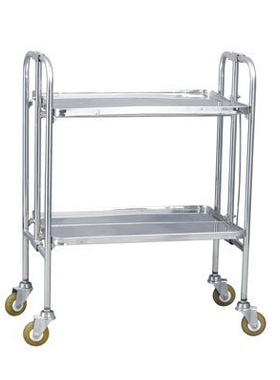 南京华瑞不锈钢折叠式诊疗车B321 折叠式诊疗车B32推车诊疗车