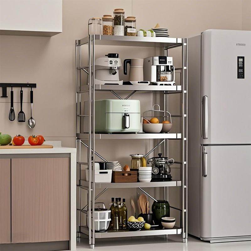 厨房不锈钢置物架落地烤箱微波炉收纳架家用货架阳台多层储物架子,商业/办公家具,置物架/陈列架/储物架/展示架,淘宝优惠券,粉丝福利购,淘宝优惠卷