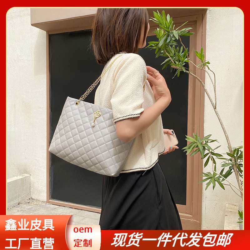 新品 2023大容量购物袋韩版托特妈咪包时尚单肩包外贸女包厂家直,箱包皮具/热销女包/男包,托特包,淘宝优惠券,粉丝福利购,淘宝优惠卷