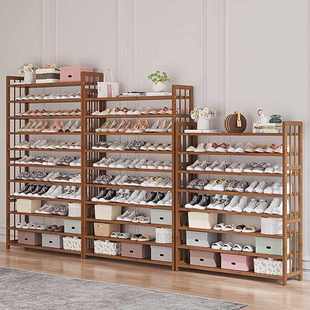 鞋架分层隔板简易门口鞋柜架多层收纳入户家用神器实木空间省鞋子
