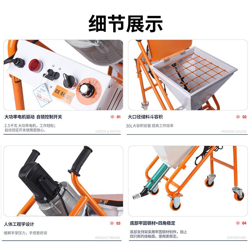 厂家批发多功能喷涂机 防水补漏喷浆 大功率电机合金材质灌浆机