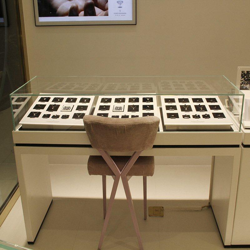 精品珠宝戒指玻璃展示柜 设计安装一体式 饰品项链带灯条展示台,个性定制/设计服务/DIY,戒指/手饰定制,淘宝优惠券,粉丝福利购,淘宝优惠卷