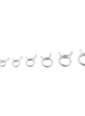 跨境专供75PCS盒装双钢丝软管燃油管管夹分类卡箍套件夹双线