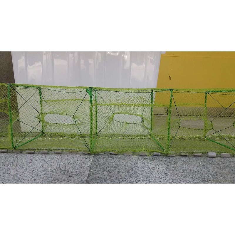 精品有结网水泥坠虾笼百脚笼螃蟹笼尾巴9股有结网虾笼