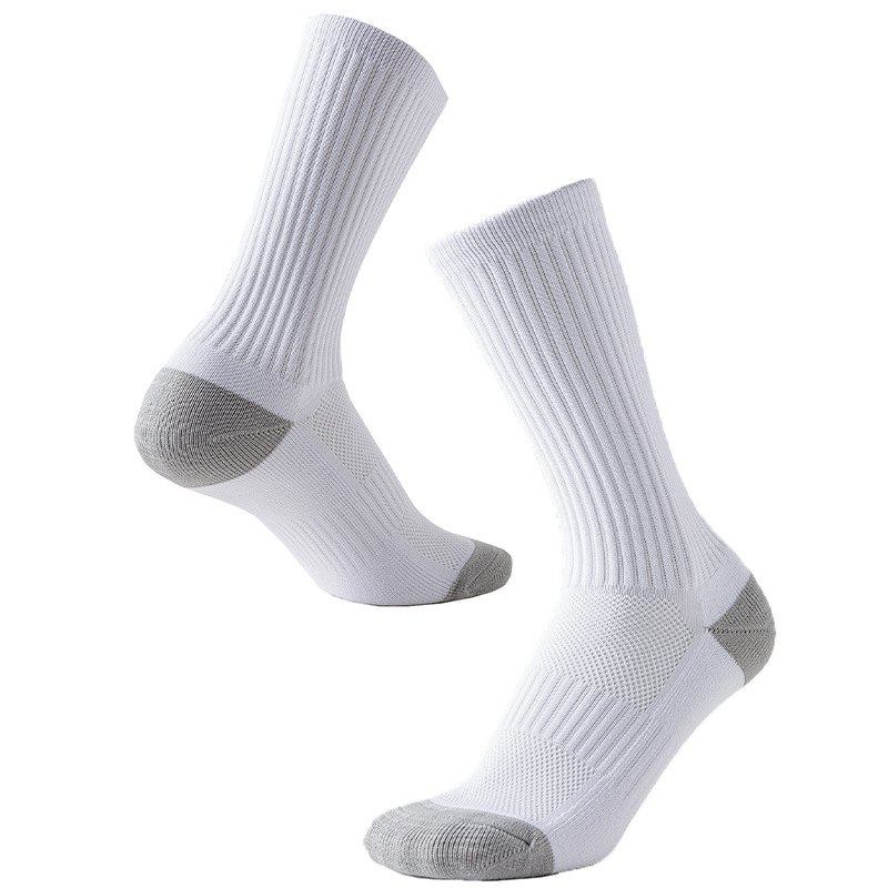 跨境定制刺绣LOGO防滑足球袜长筒点胶袜毛巾底高筒运动袜时尚百搭