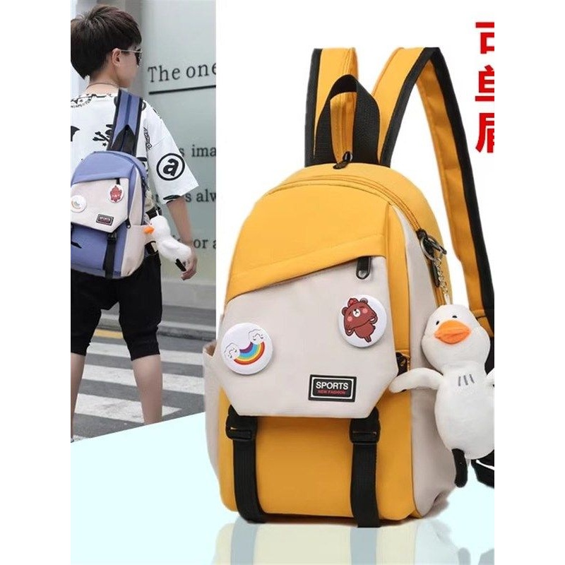 儿童背包男童韩版潮男孩子斜挎包休闲时尚轻便户外旅游双肩小包潮