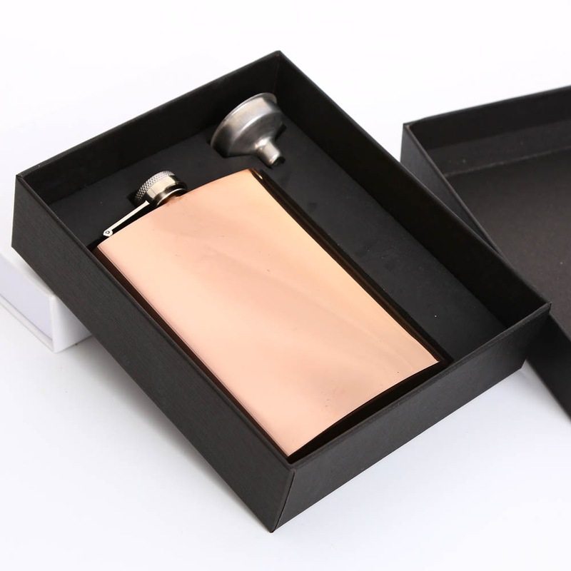 热销现货电镀不锈钢酒壶套装礼盒定酒瓶小随身男士可酒壶便携式