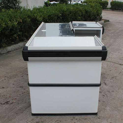 空间乐 大型连锁超市豪华收银台 前圆弧理货斜坡收银台 sy-005