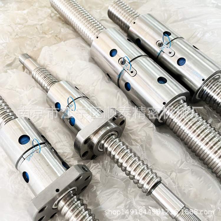 南京厂家加工非标无法兰双螺母滚珠丝杠副机床滚珠丝杆制作