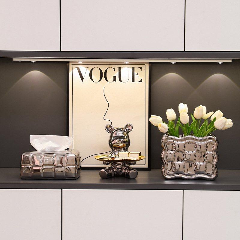 轻奢高档家居电视柜酒柜感摆件现代工艺品边装饰品客厅柜高级餐,家居饰品,流水摆件,淘宝优惠券,粉丝福利购,淘宝优惠卷