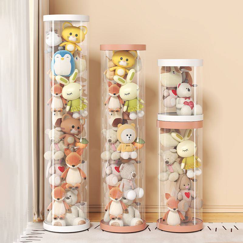 娃娃收纳桶透明拉链款高收纳公仔神器筐毛绒玩具值颜儿童玩偶收纳,收纳整理,毛绒玩具收纳桶/箱,淘宝优惠券,粉丝福利购,淘宝优惠卷