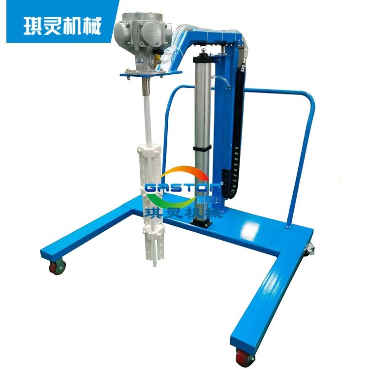 IBC吨桶搅拌器小桶口台车式气动升降搅拌器白色特氟龙耐强酸强碱,五金/工具,气动搅拌机,淘宝优惠券,粉丝福利购,淘宝优惠卷