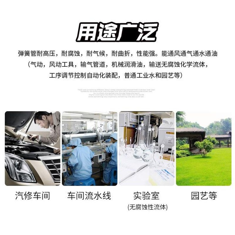 5*8mm气动直管空压机管气泵气管耐高压软管带快速接头气钉枪风管