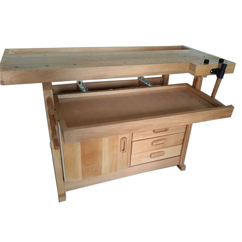 厂家定制木工桌  榉木四抽屉带柜木工操作台 DIY手工多功能操作台,商业/办公家具,操作台,淘宝优惠券,粉丝福利购,淘宝优惠卷