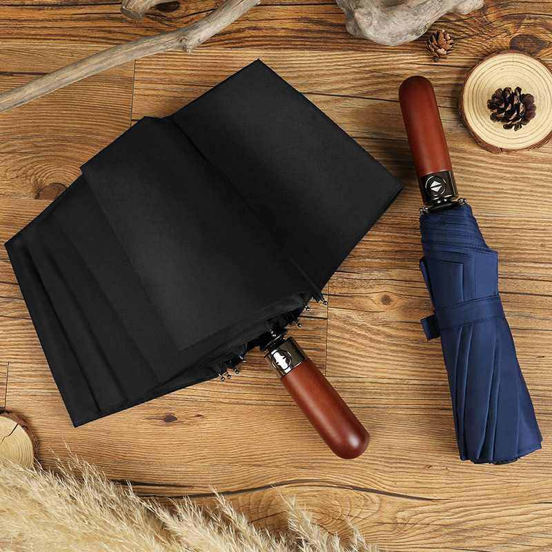 新品 德国风暴三折全自动雨伞折叠伞男商务实木复古绅士广告伞太,居家日用,伞帽,淘宝优惠券,粉丝福利购,淘宝优惠卷