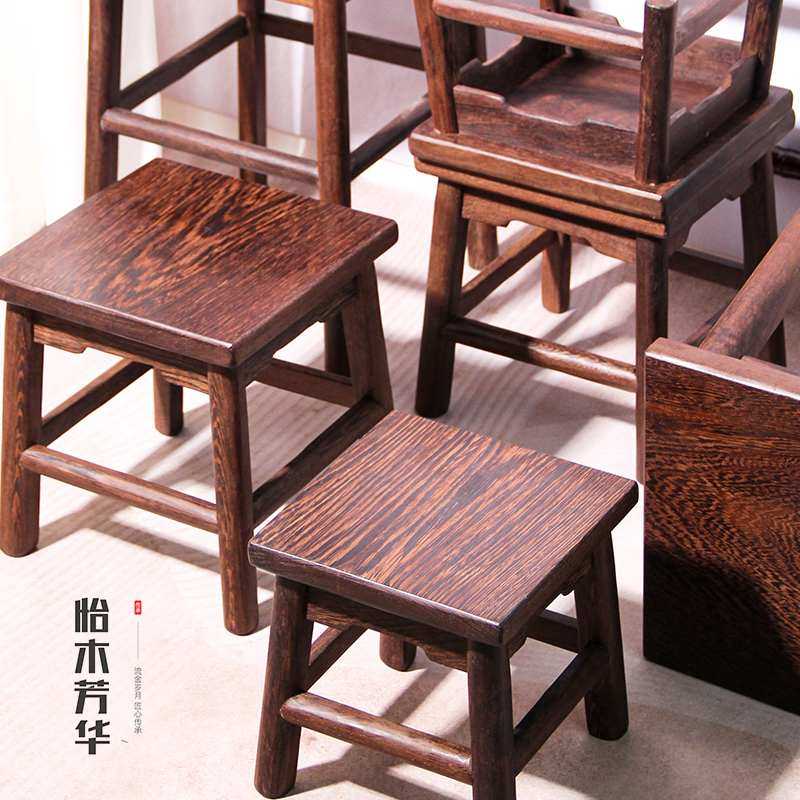 鸡翅木凳子小方凳餐厅家用中式红木复古小木凳餐凳矮凳实木凳板凳,住宅家具,红木椅凳,淘宝优惠券,粉丝福利购,淘宝优惠卷