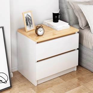 床头柜现代简约卧室小型白色收纳家用柜储物柜置物架床边柜窄简易