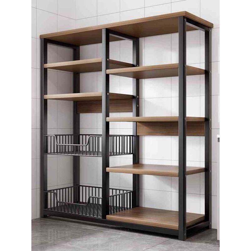 多层收纳储物架货架落地杂物架子展示架家用阳台厨房多功能置物架