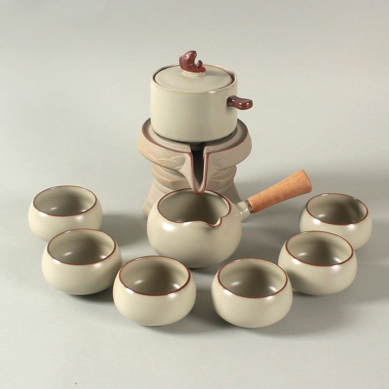 2024新款懒人自动泡茶神器家用茶具套装汝窑功夫茶壶茶杯单泡茶壶,餐饮具,整套茶具,淘宝优惠券,粉丝福利购,淘宝优惠卷