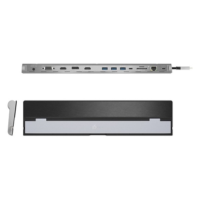 j5create JCD543 USB Type-C扩展坞转换器HDMI/VGA/DP/网口转接头