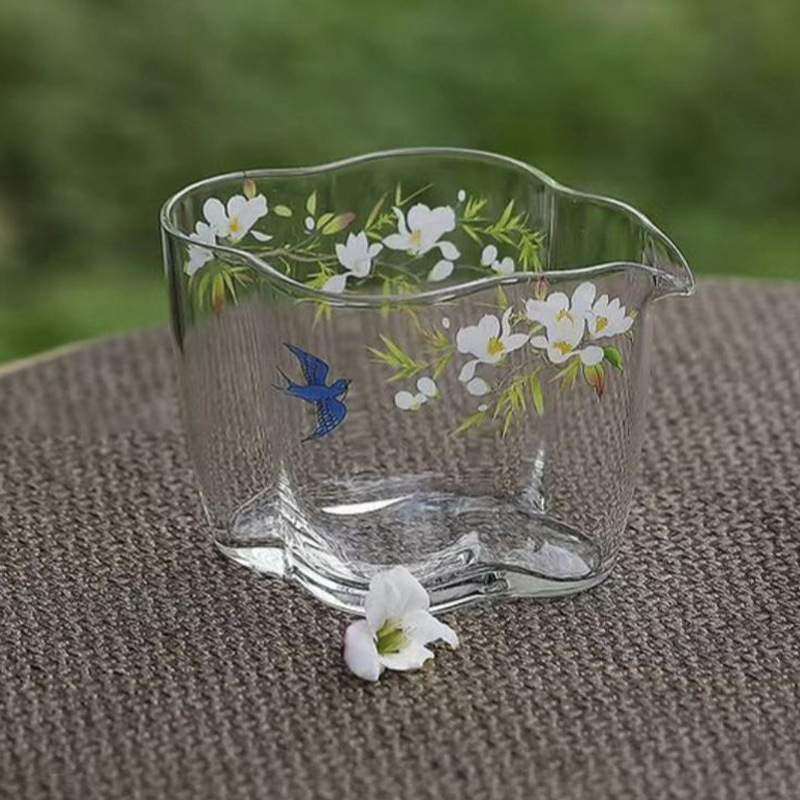 高硼硅透明茶海分杯匀耐热高贴花杯公春玻璃手工家用茶器创意归透,餐饮具,公道杯,淘宝优惠券,粉丝福利购,淘宝优惠卷