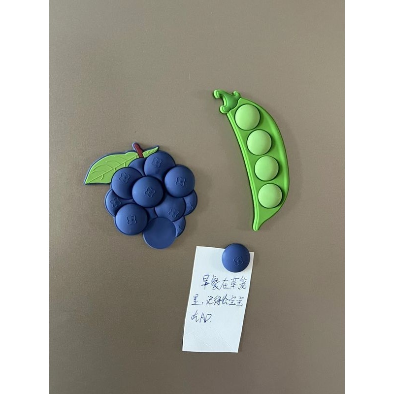可爱创意磁性亚克力磁吸贴磁力贴水果颗粒贴冰箱便利吸铁石磁贴