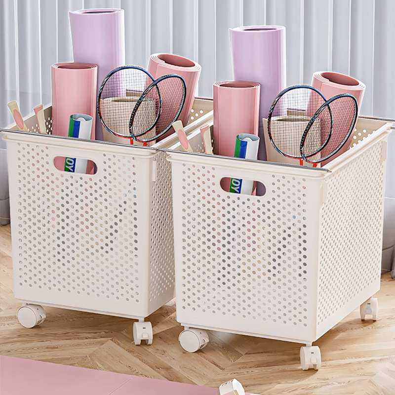 瑜伽垫收纳框带轮运动篮器械健身器材收纳收纳工具家用收纳筐,收纳整理,运动器材收纳用具,淘宝优惠券,粉丝福利购,淘宝优惠卷