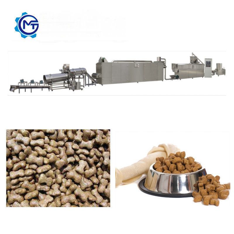 双螺杆挤压膨化宠物饲料膨化机 膨化狗粮猫粮生产线招投标采购