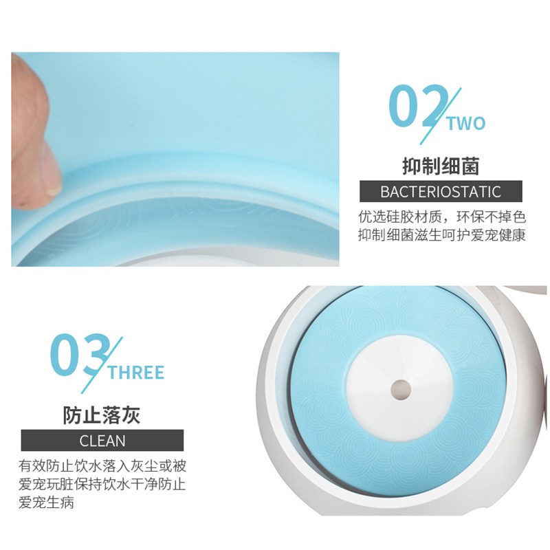 新款直销猫碗狗碗防溅不湿嘴狗狗喝水碗猫咪防打翻饮水器宠物悬浮