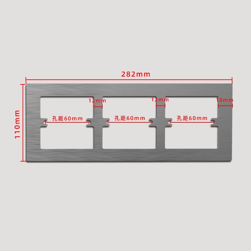 86型不锈钢面板垫瓷砖边盒修复器补救遮孔开关插座露底开1缝大垫,电子/电工,暗盒修复器,淘宝优惠券,粉丝福利购,淘宝优惠卷