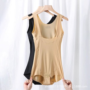 无痕连体塑身衣夏季超薄女束身薄塑形收复背心收腹内衣美体束腰