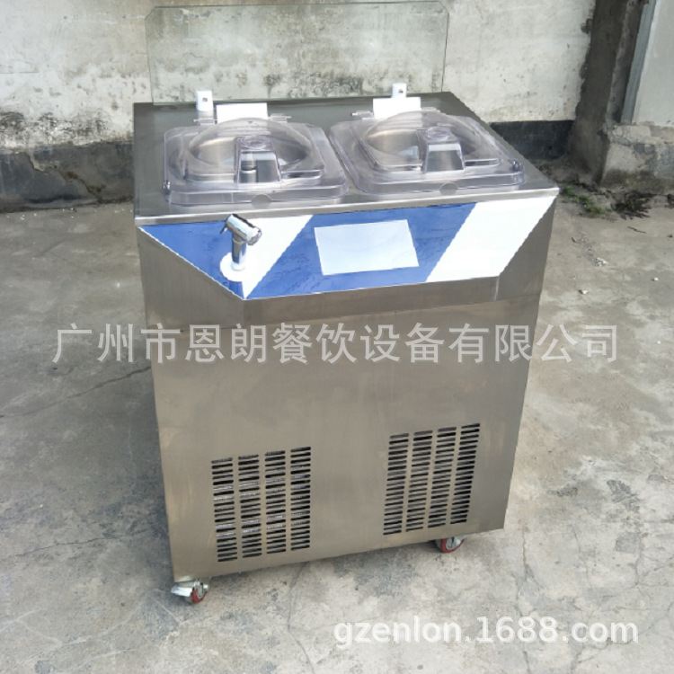 厂家新款 110V 二缸冰激凌凝机 gelato machine 智能冷萃酸奶机