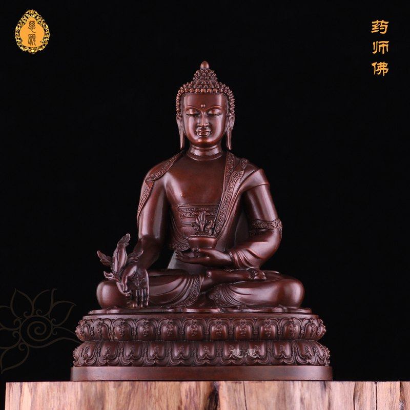 释迦牟尼佛阿弥陀佛药师佛摆件 古法贴金 三宝佛家居摆放紫铜仿古,家居饰品,装饰摆件,淘宝优惠券,粉丝福利购,淘宝优惠卷