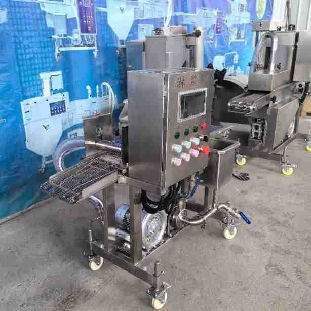 鳕鱼饼上浆淋浆设备虾球薯饼莲藕片商用全自动不锈钢淋浆机,清洗/食品/商业设备,打浆机,淘宝优惠券,粉丝福利购,淘宝优惠卷