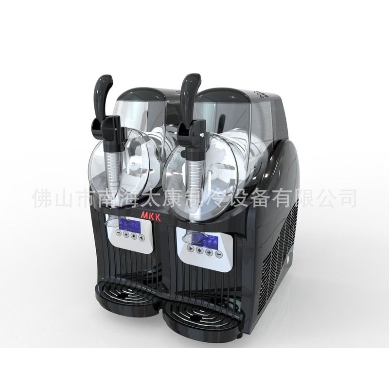 商用迷你型雪融机 家用小型雪泥机 冷饮店制冷设备双缸果汁雪蓉机