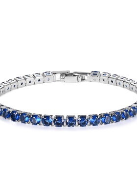 新款 电商圆形4mm嘻哈女士手链时尚流行手饰风 厂家直销