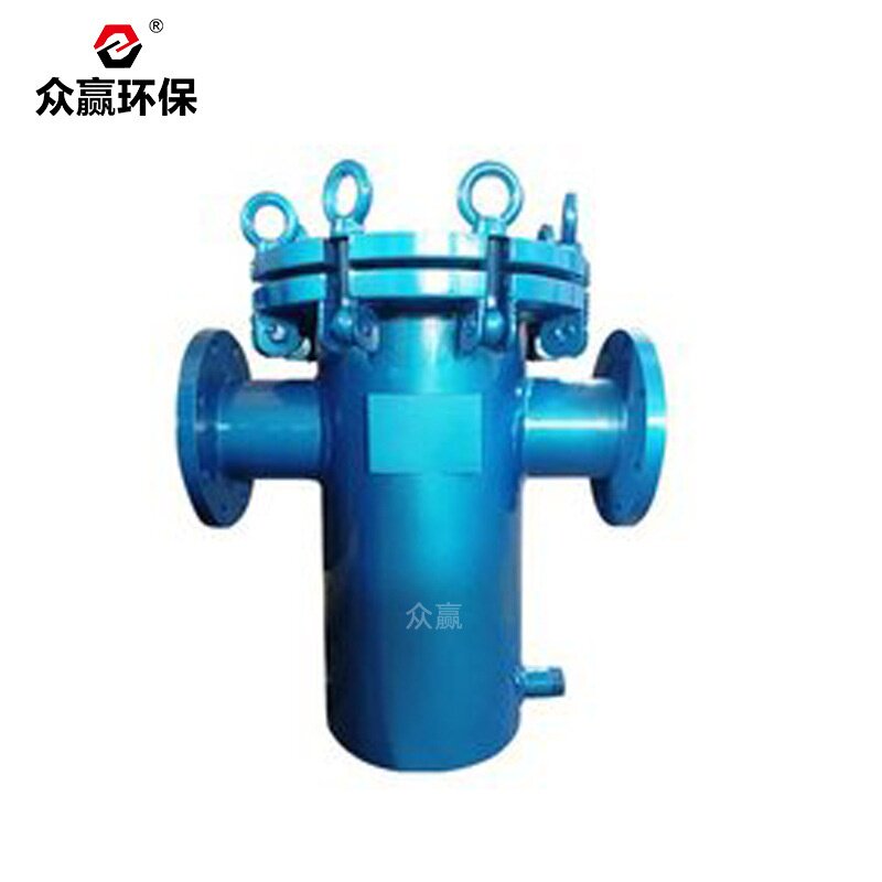 众赢环保篮式过滤器304不锈钢提篮式管道除污器毛发收集器高效