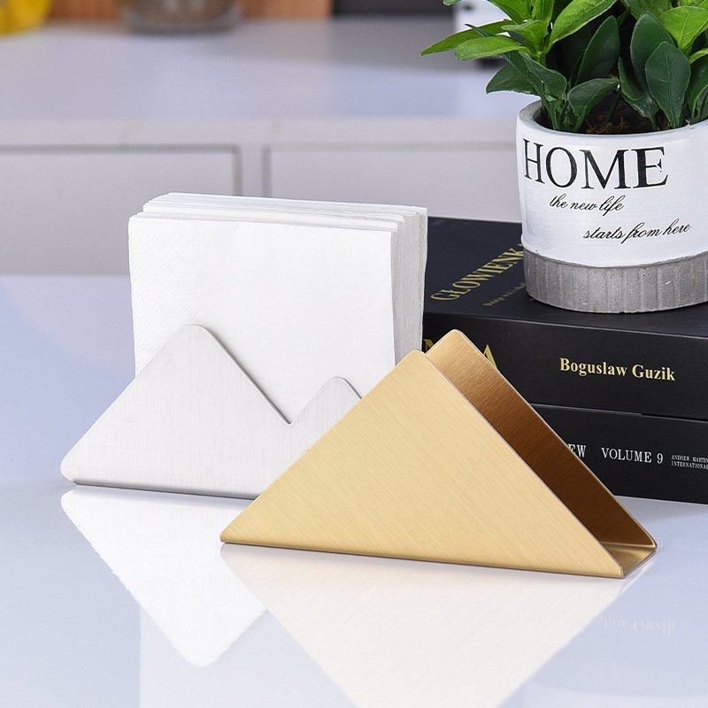 厂家直供不锈钢欧式三角纸巾餐巾金属座餐桌咖啡厅座家用酒吧酒店,居家布艺,茶席,淘宝优惠券,粉丝福利购,淘宝优惠卷