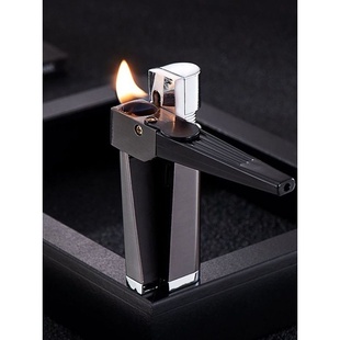 2023新款斜火明充气烟斗打火机两用一体创意个性复古便携小巧金属