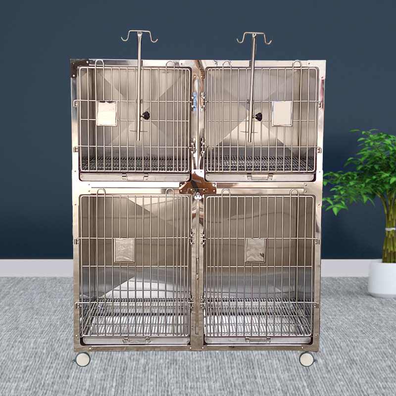 宠物住院笼304不锈钢大型组装笼多功能易清洁狗狗多层子母笼寄养