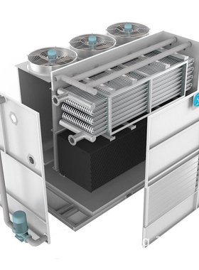 NEWIN钮盈闭式冷却塔 混合流闭式塔 不锈钢方形冷却塔制冷设备