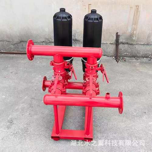 农业灌溉半自动手动清洗微喷灌滴灌大棚组合叠片过滤器2组3寸盘式