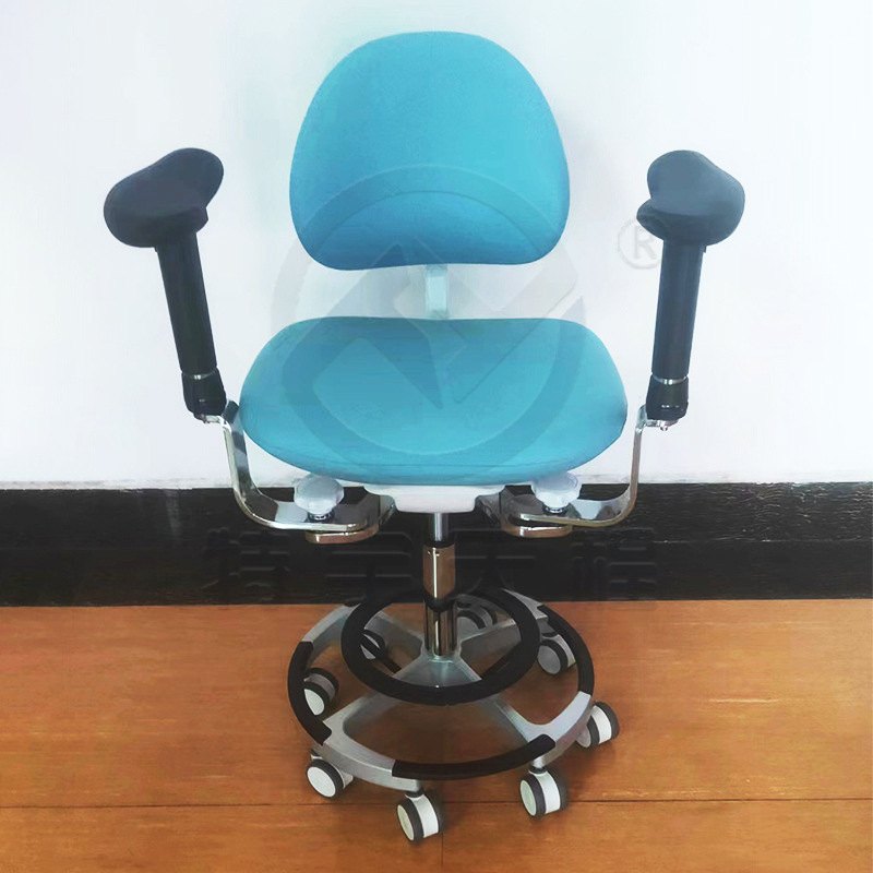 双扶手皮质医师椅实验室显微镜用医生椅批发口腔牙科椅座椅办公椅