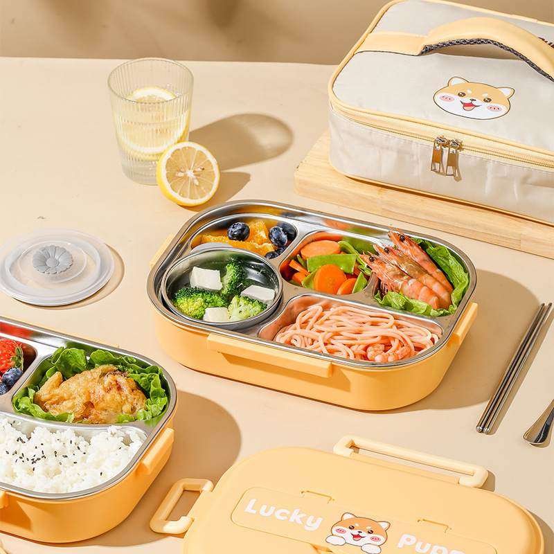 不锈钢保温饭盒小学生专用304餐盘大容量上班族儿童餐盒便当分格,收纳整理,食物收纳盒,淘宝优惠券,粉丝福利购,淘宝优惠卷