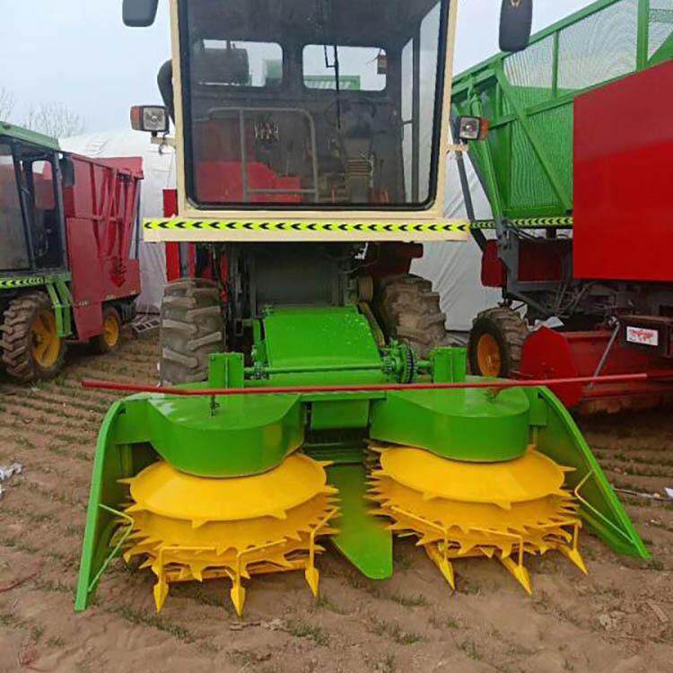 背负式圆盘青储机 拖拉机青储机割台 牧草水稻青储机 欢迎来电