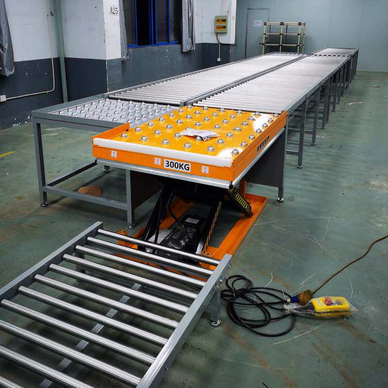 滚珠滚筒式升降机起重装卸流水线电动升降台提升机固定自动化平台