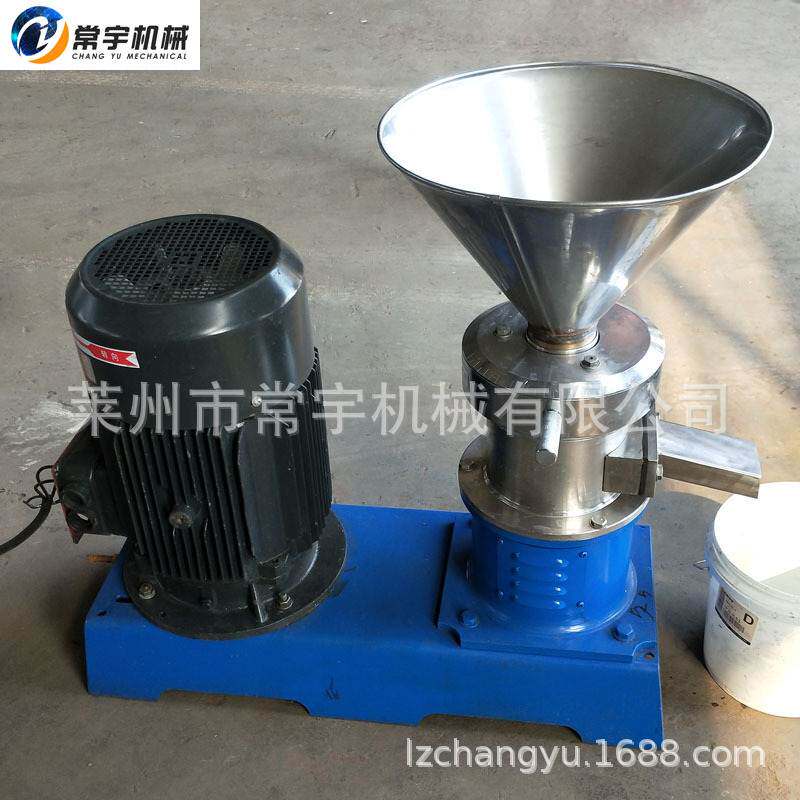 厂家定制胶体磨骨泥磨肉机鸡牛肉狗粮研磨专用设备破骨破皮一体机