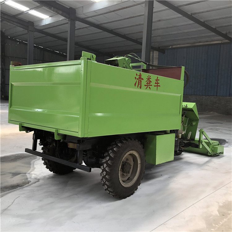 三轮2方容量清粪车 大棚内铲粪车尺寸 收集粪便清粪车厂家
