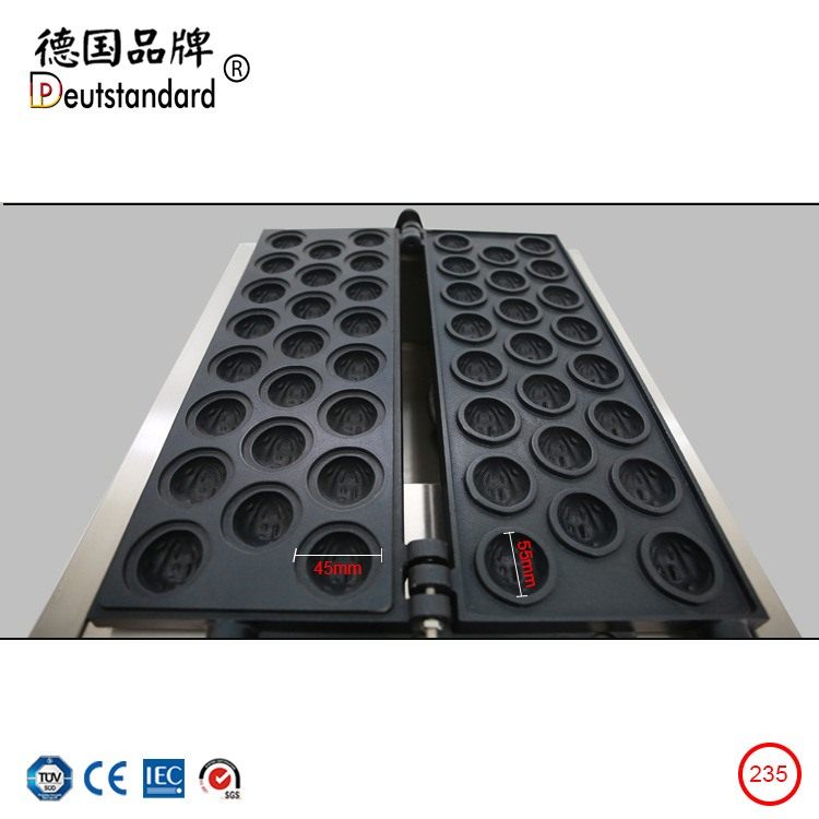 华夫饼机核桃烧机商用夹心核桃机韩式夹心核桃红豆饼烘烤炉华夫炉