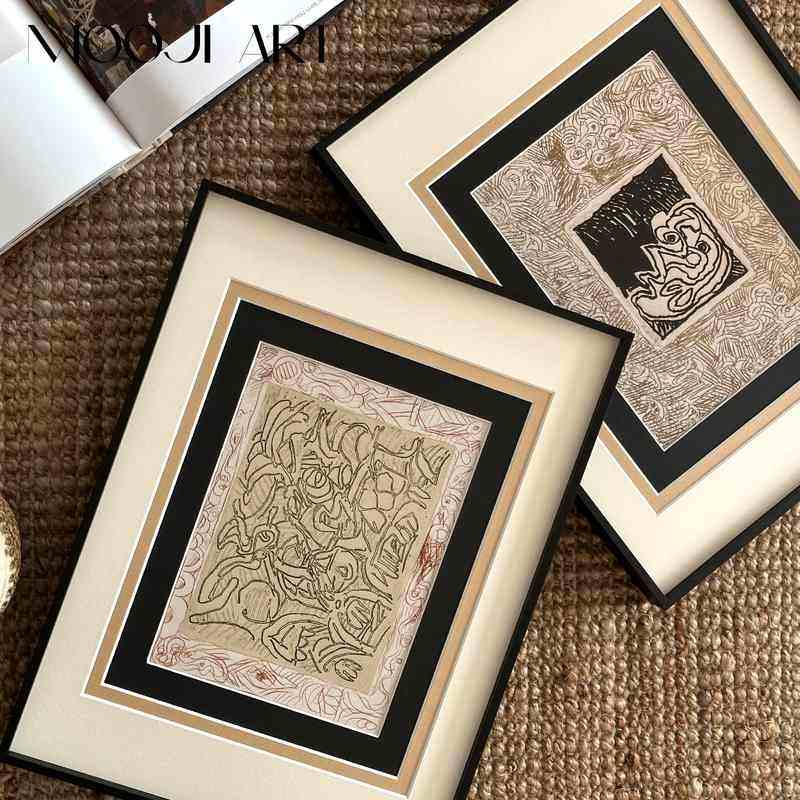 随想】木吉中古客厅沙发背景墙装饰画高级感玄关卧室法式艺术挂画,家居饰品,现代装饰画,淘宝优惠券,粉丝福利购,淘宝优惠卷